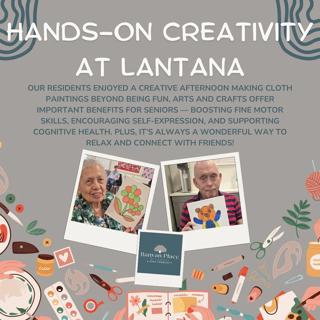 Hands-on creativity at Lantana isn&rsquo;t just fun&mdash;it also supports memory, motor skills, and emotional well-being for our residents.
#assistedliving #community #care #seniors #fun #nursingcare #eldercare #assistedlivingfacility #seniorcare #c