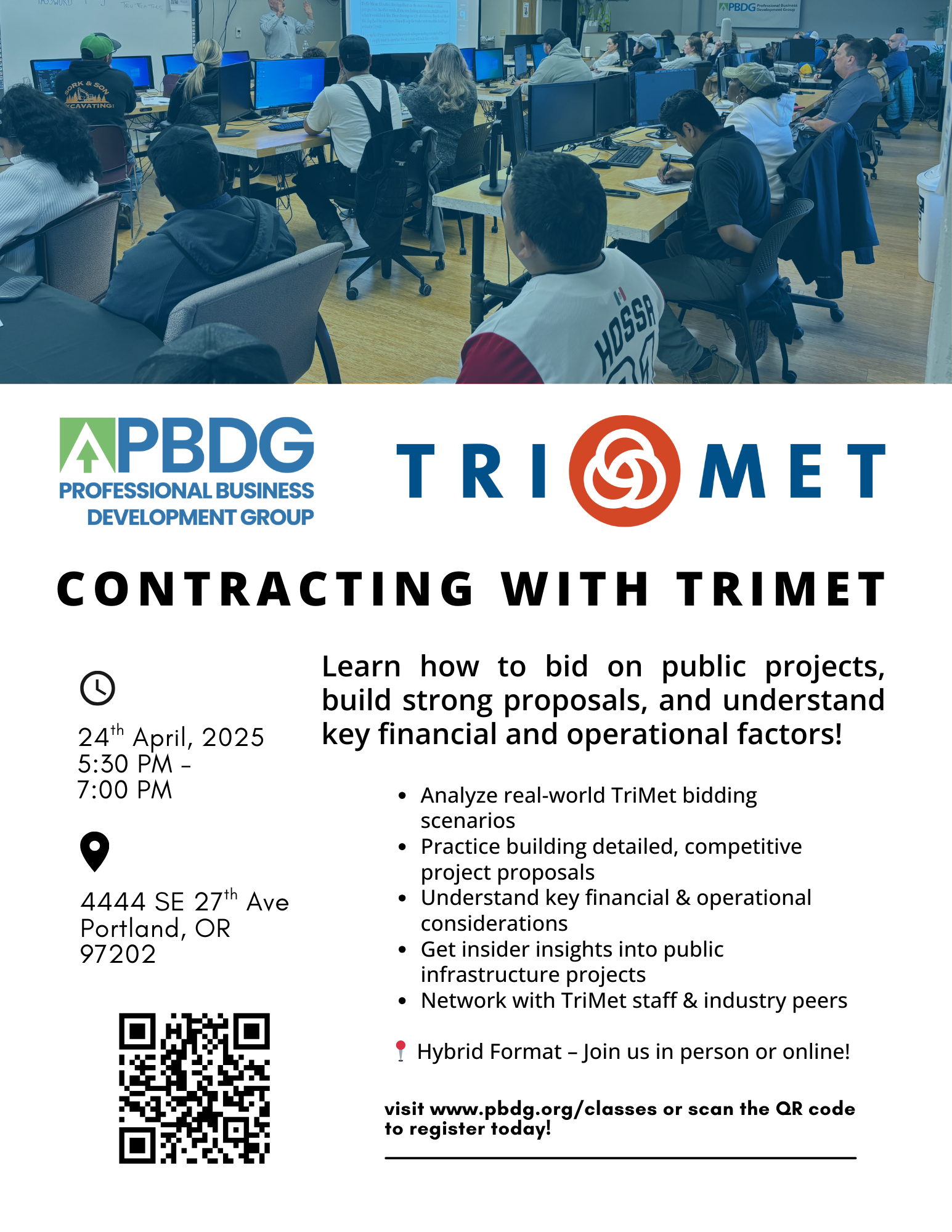 Contracting With TriMet Workshop — Professional Business Development Group