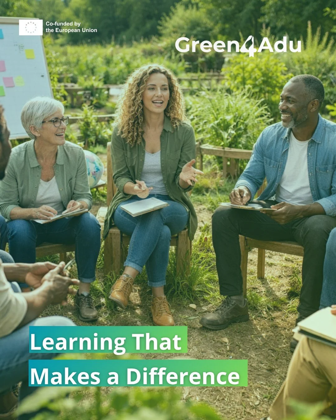 Learning That Makes a Difference🌿

Adult education has the power to transform not only skills, but mindsets.

Through reflection, participation and practical engagement, Green4ADU promotes a learning approach that connects environmental awareness wi