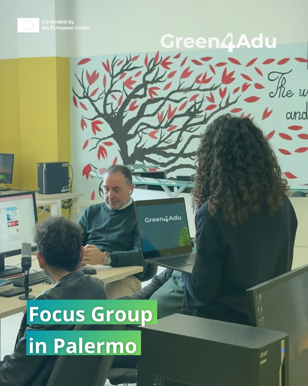 🌱 On Tuesday, March 31st, the GREEN4ADU Focus Group took place at ITET Marco Polo, as part of the Erasmus+ project dedicated to promoting green skills, wellbeing, and environmental awareness among adults.

During the meeting teachers shared ideas, e