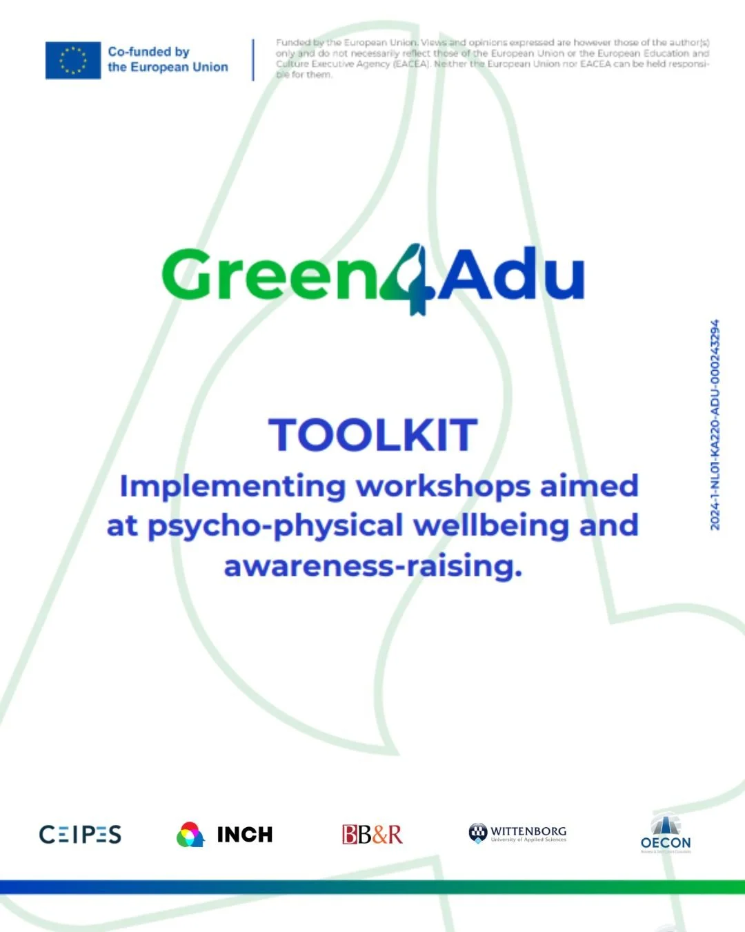 🌿 The GREEN4ADU Toolkit is here! 🌿

A practical methodological guide designed to support adult educators and organisations in promoting mental &amp; physical wellbeing and environmental awareness through outdoor, non-formal education activities. 🌱