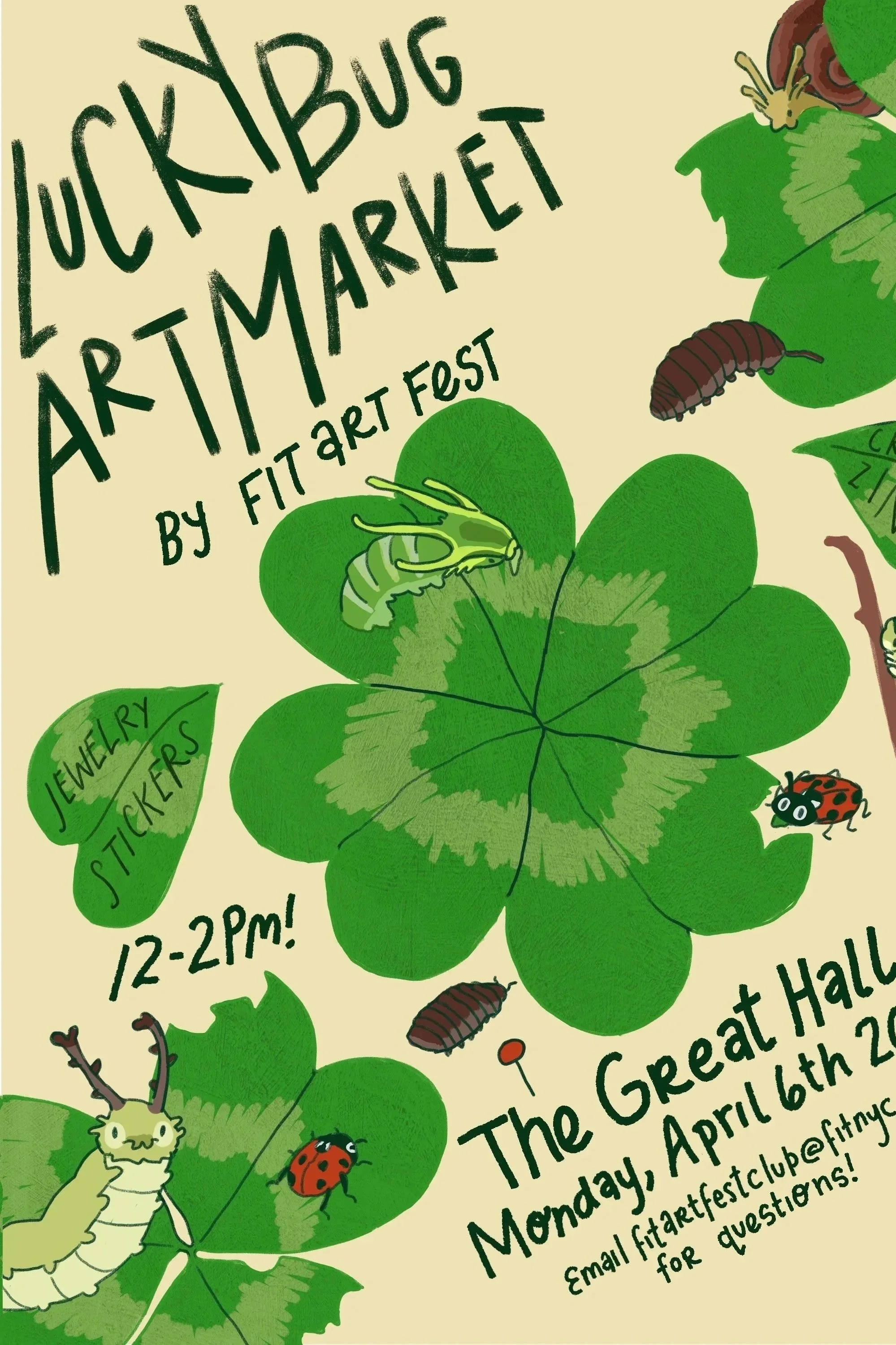 Lucky Bug Art Market Flyer