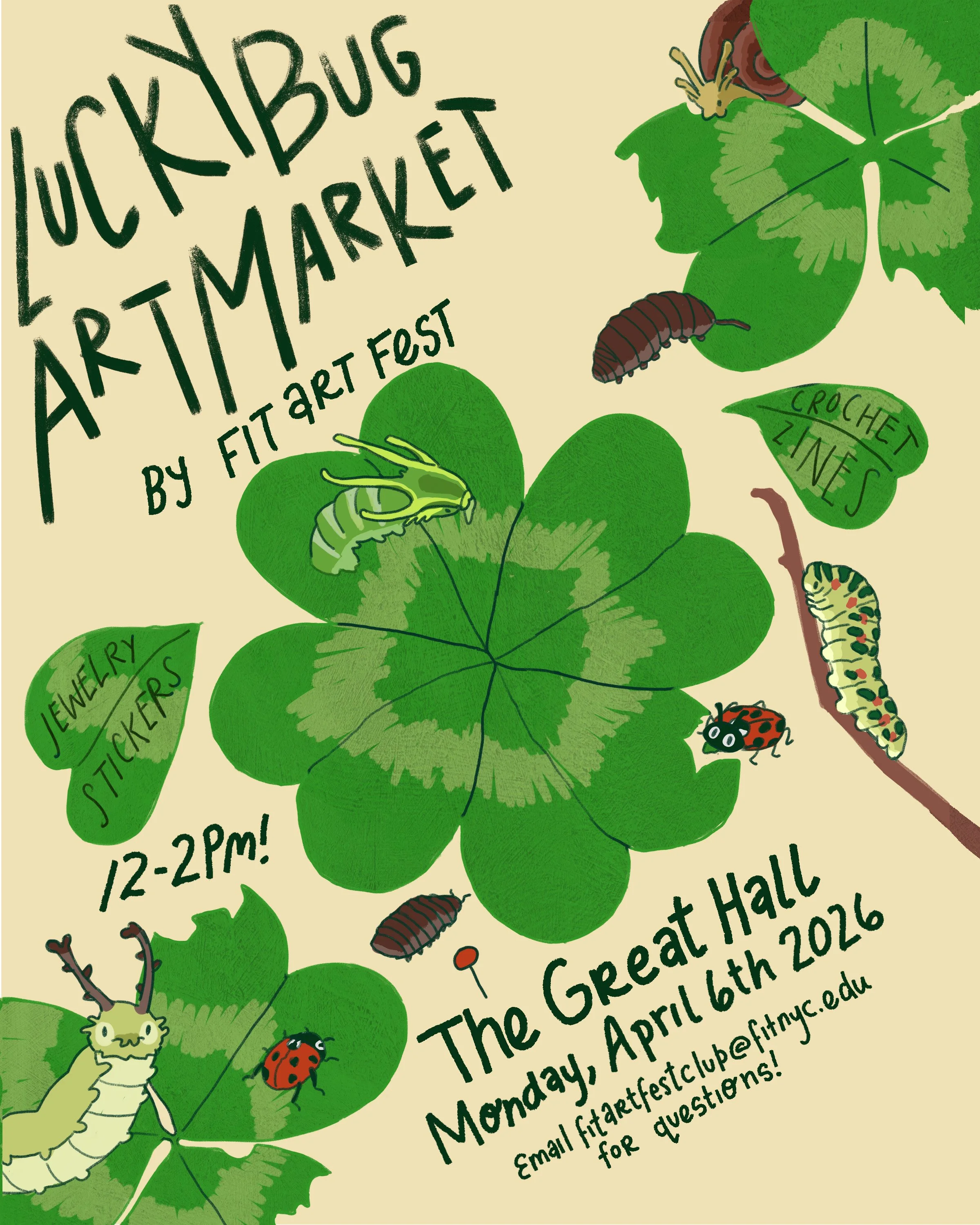 Lucky Bug Art Market Flyer