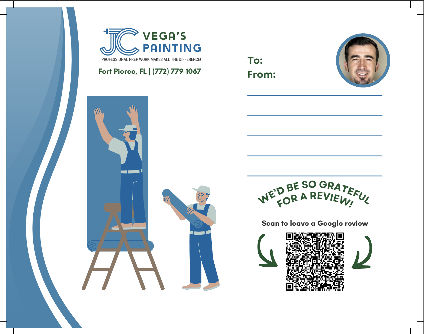 Postcard - Review Request - JC Vega - Back
