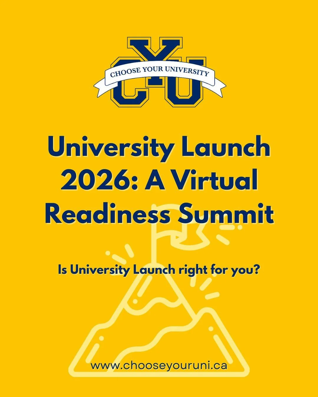Starting university this fall and want to feel more prepared before September? Then University Launch was created for you!

This 5 day virtual readiness summit is designed for Grade 12 students in Canada who want stronger academic systems, better tim
