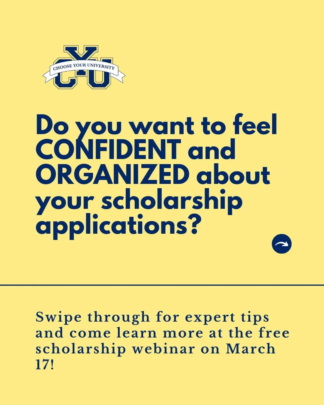 Find &amp; win more scholarships! Students &amp; parents, learn where to apply and how to craft standout applications for Canadian universities.

We have a free webinar coming up on March 17!

Worried about paying for university? Learn how to find an