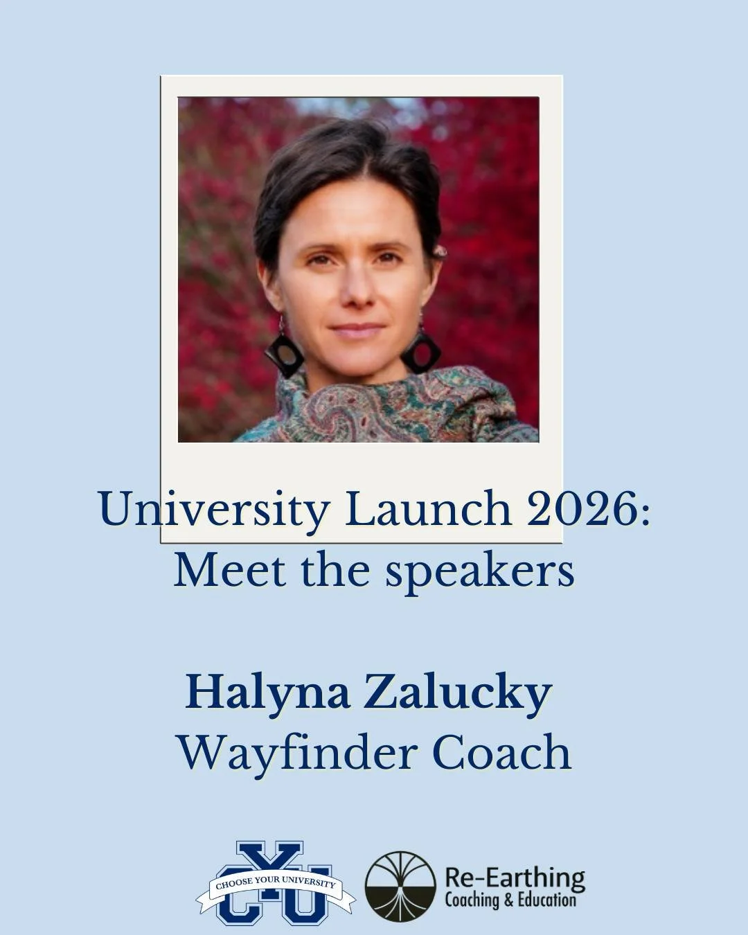 Are you ready to meet the presenters of University Launch 2026?

This is Halyna of  @reearthingcoaching 

She's one of our earlier speakers at the event (on May 7th), and she's going to help you align your goals and values with your true purpose! 

U