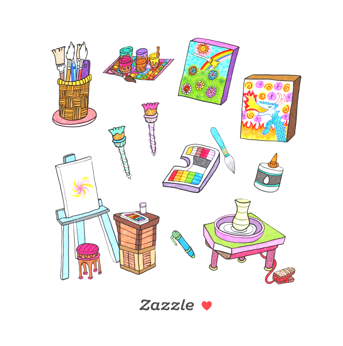 Art Stickers - $10.00