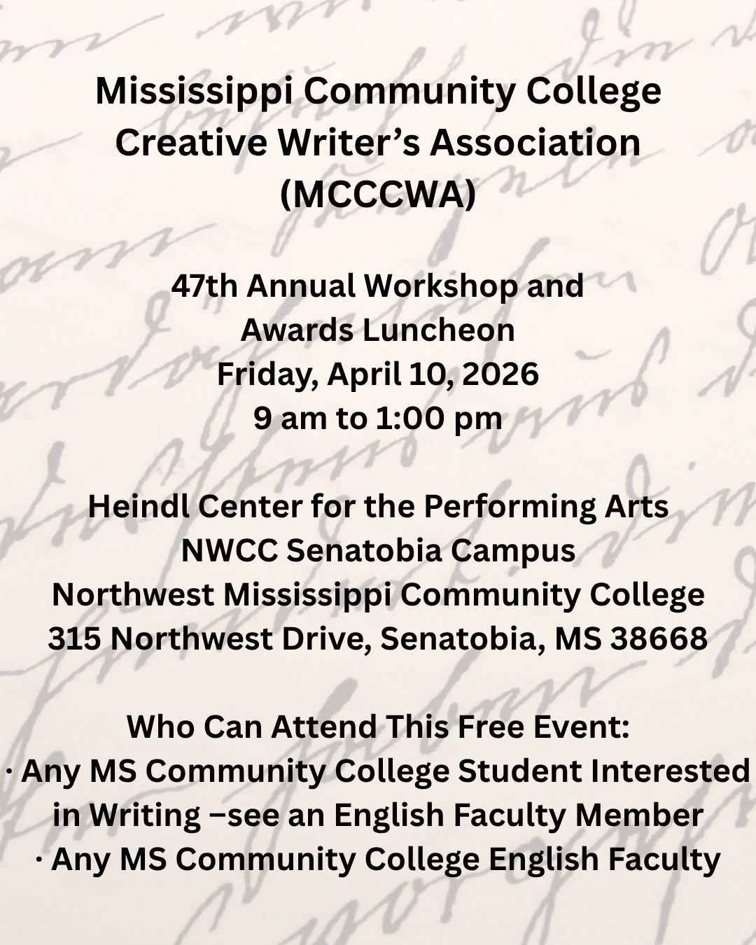 Contact your local MCCCWA for more information.