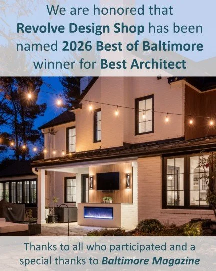 Featured in Baltimore Magazine's Best of Baltimore, Revolve Design Shop wins Best Architect for 2026, pick up your copy today! Thank you to our clients, collaborators, and team for being part of this achievement. We appreciate your trust and are grat