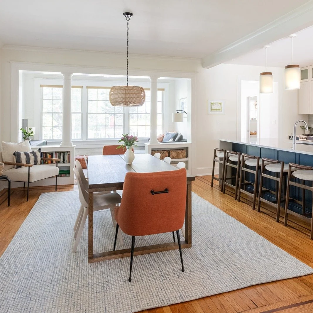 A project near and dear to our heart - This interior home renovation aimed to rejuvenate an outdated and segmented classic Roland Park end-unit townhouse, built in 1915 and last renovated in 1998. The talented design team at Revolve embraced the clie