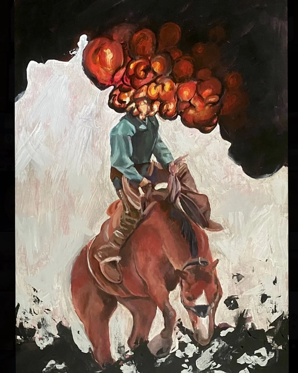 Neverending Rolling Blaze 
36 in x 24 in
2022