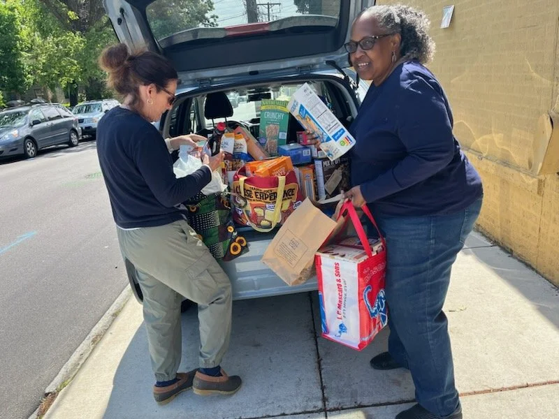 Donate food to bank in NW Philadelphia