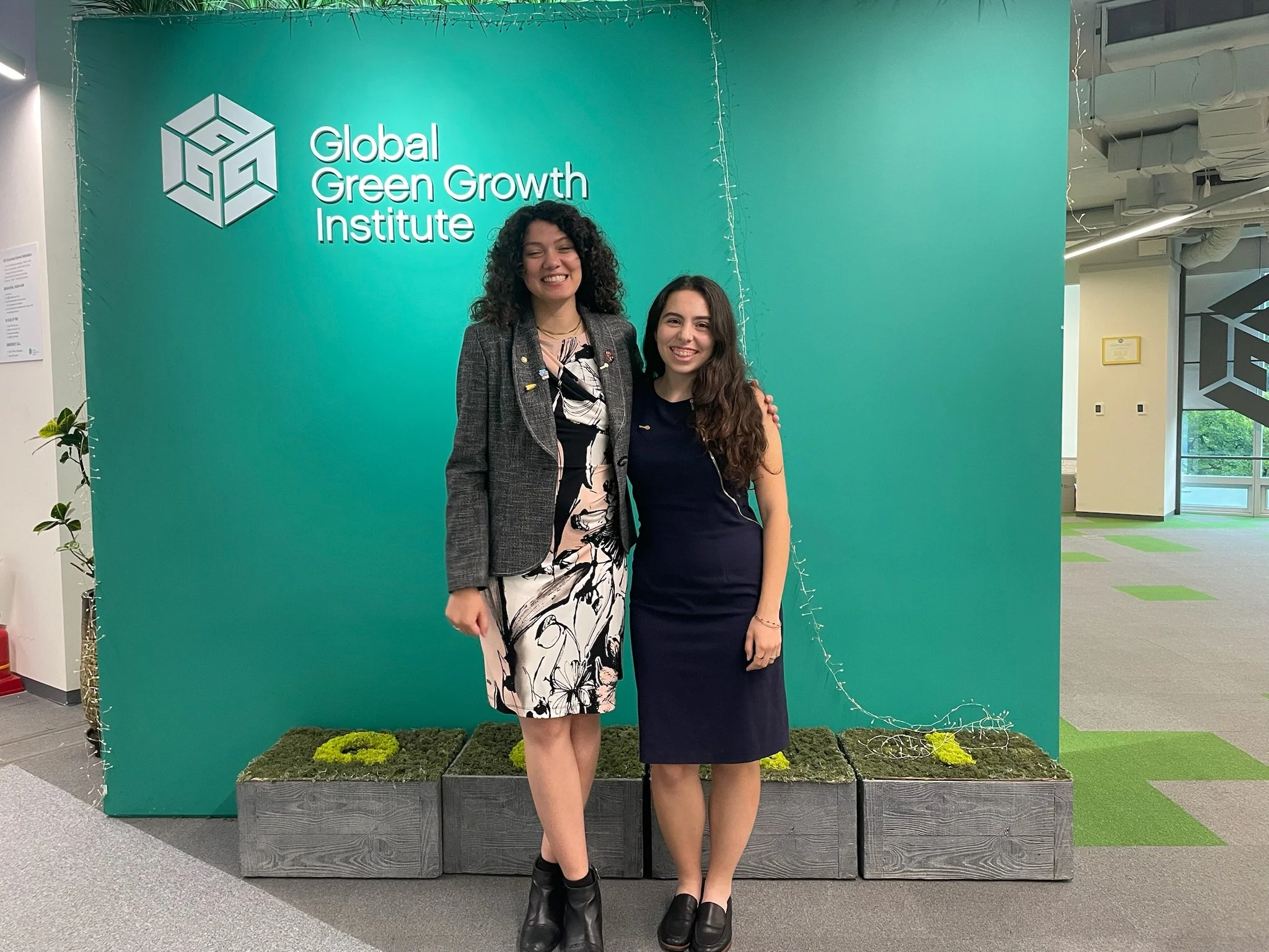 Rodriguez Pizarro and Harmon at the Global Green Growth Institute in Seoul