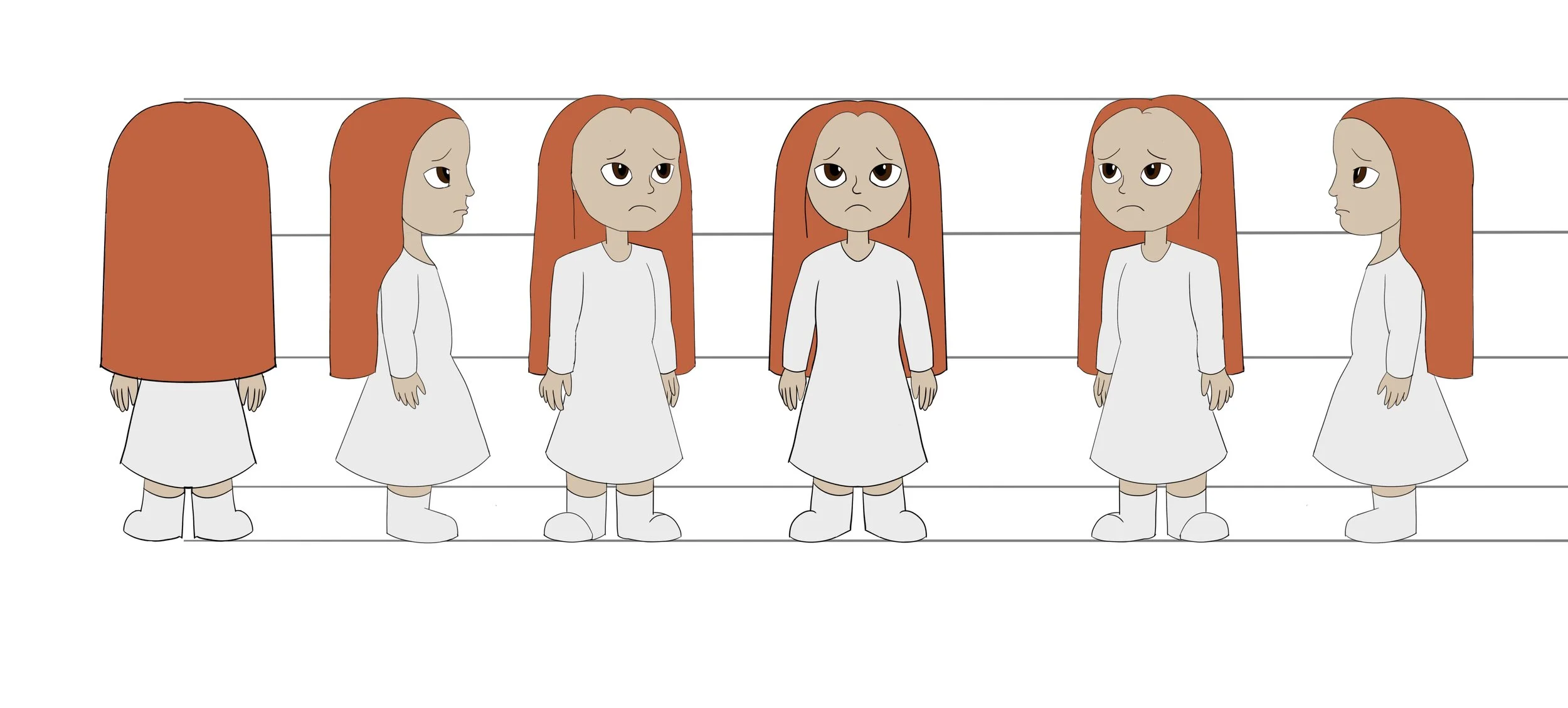 First draft of Carson’s model Sheet done by me