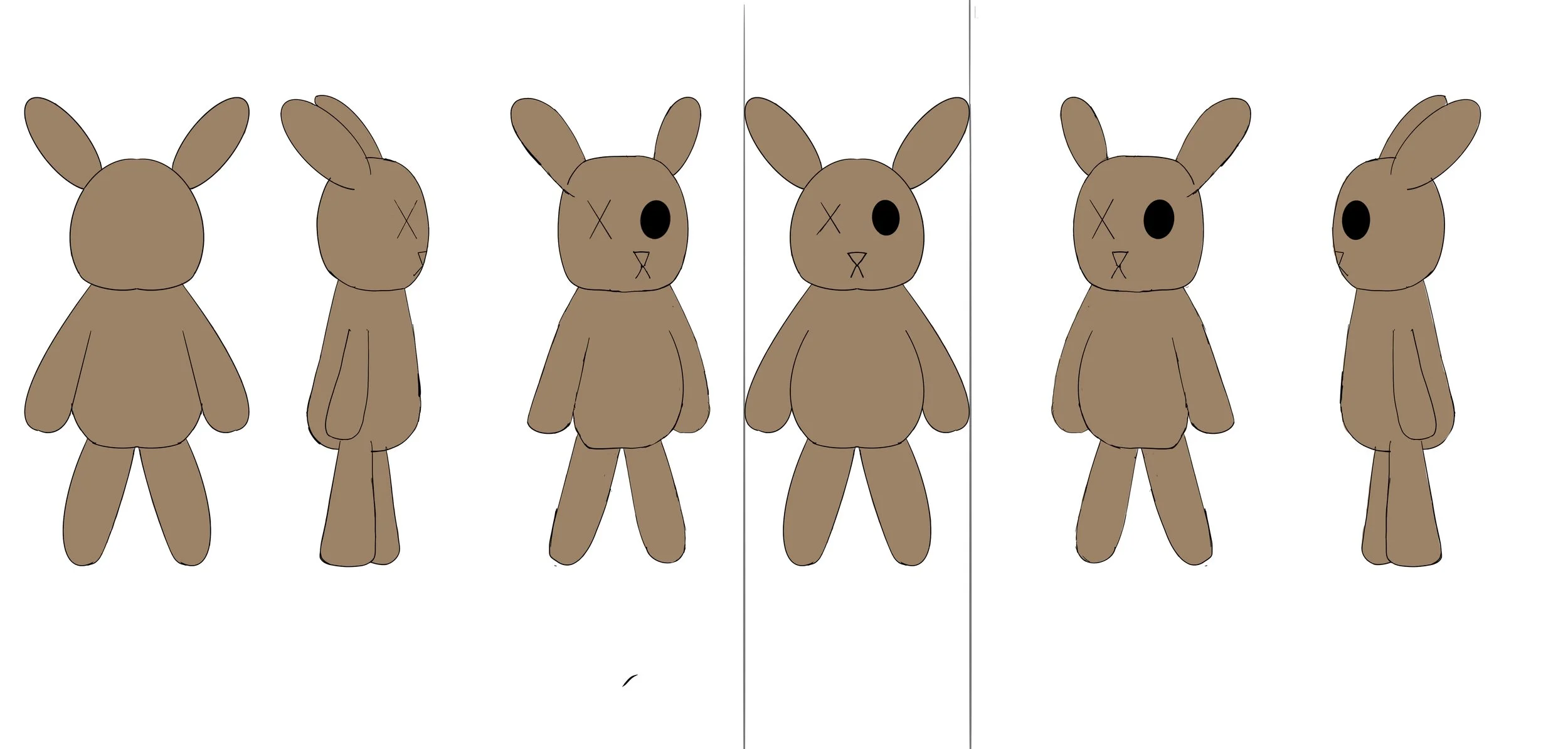 Plush bunny prop sheet