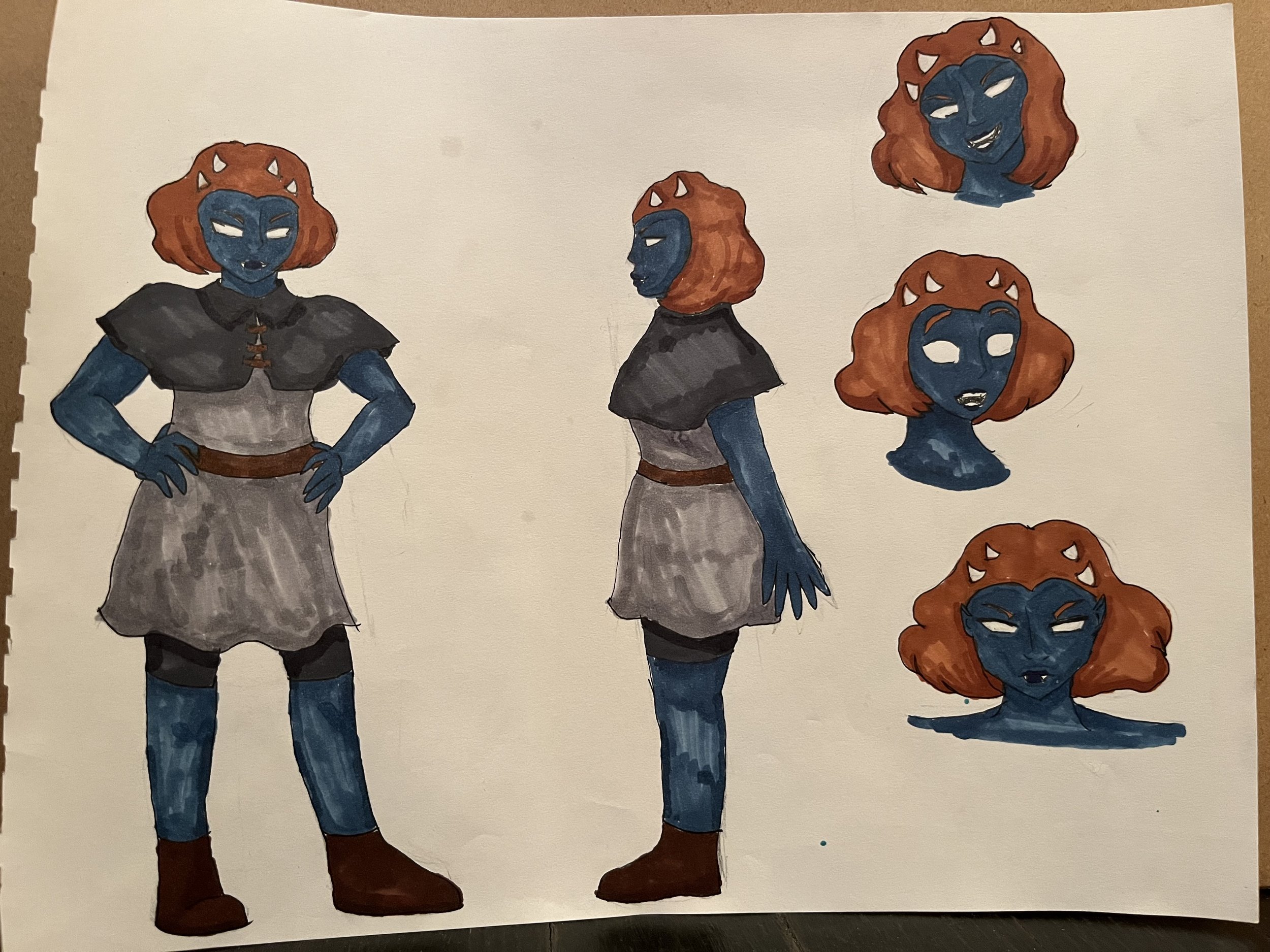 Basic concept sheet for my character Abable