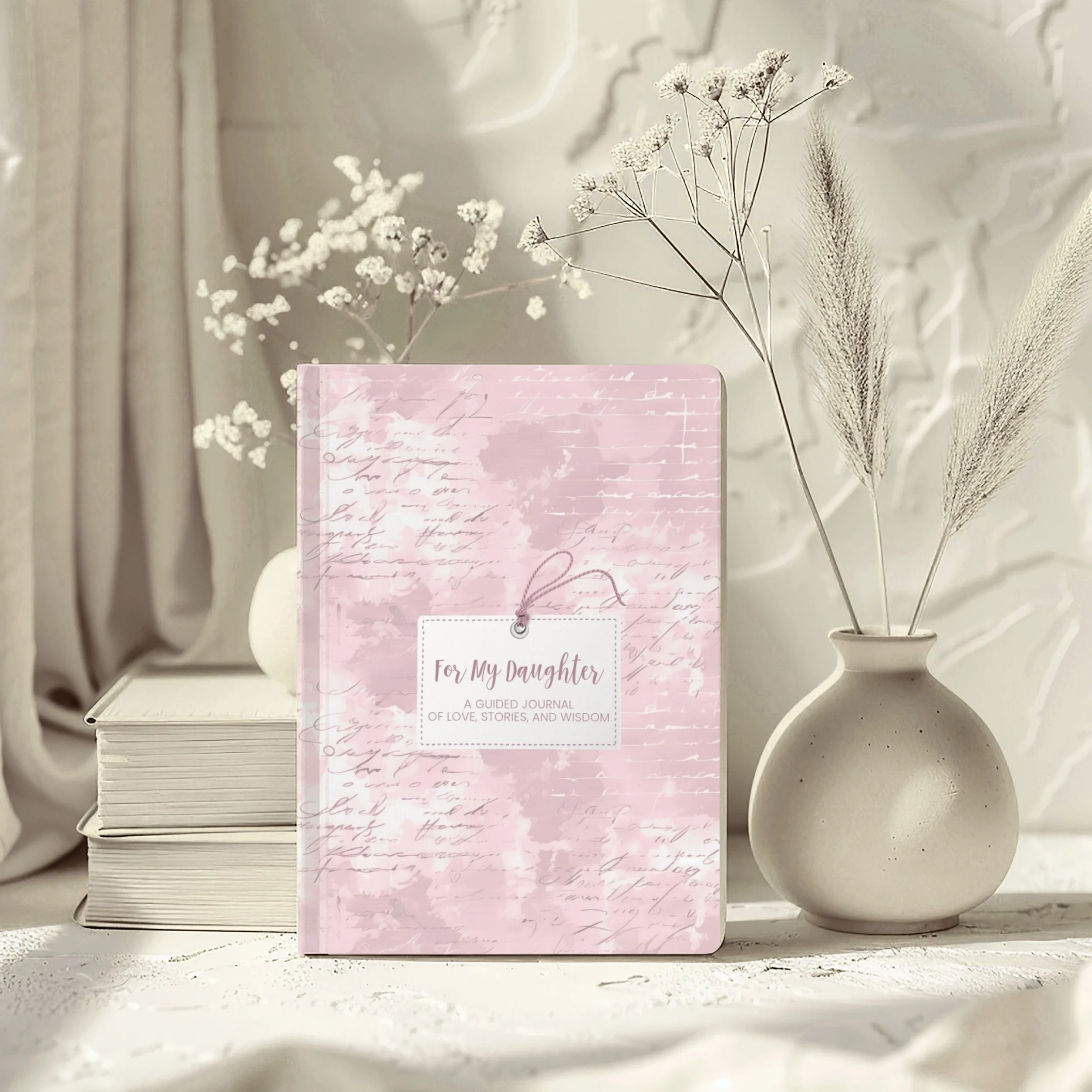 Picture of For My Daughter Guided Journal seen on a neutral background