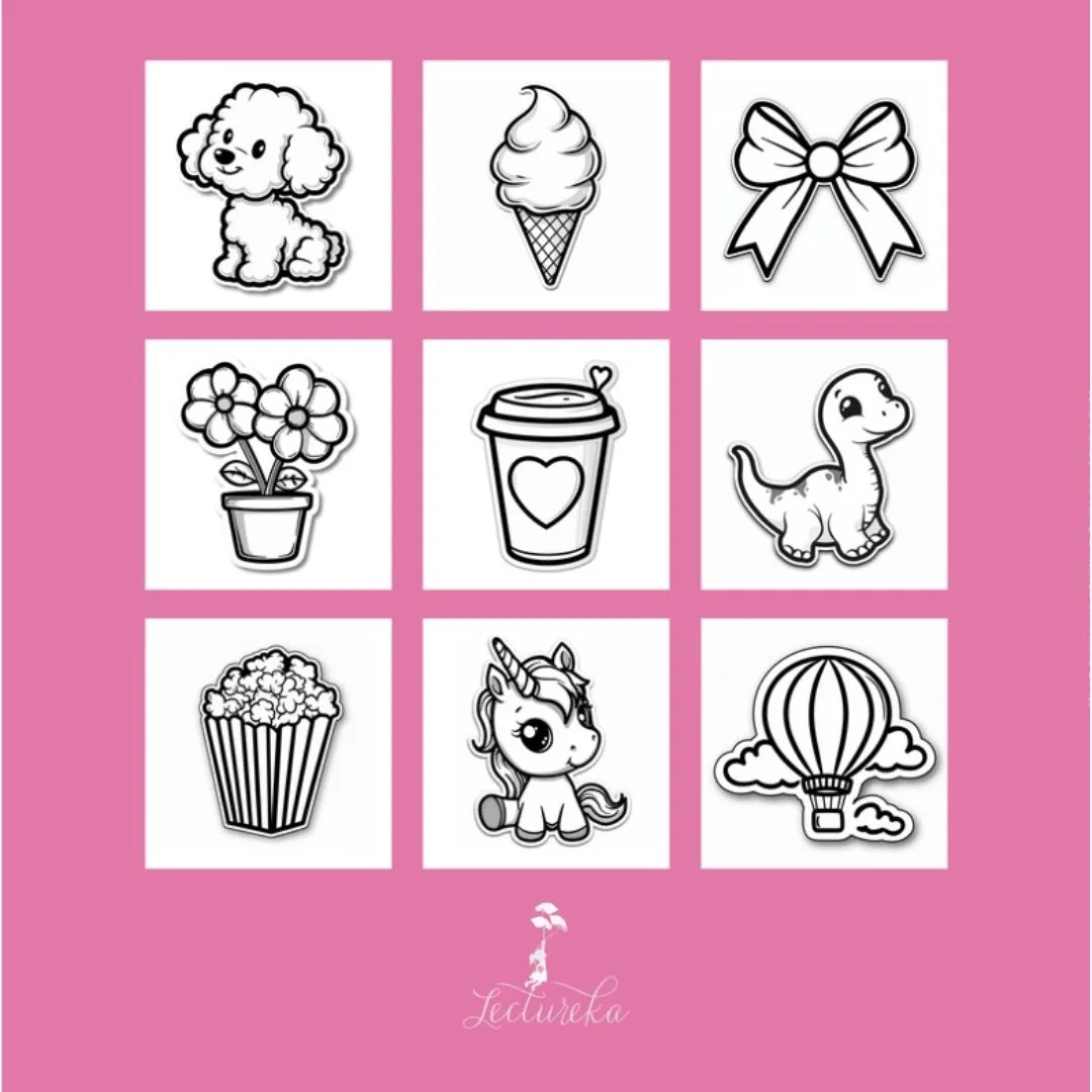 Adorable Things Coloring Book