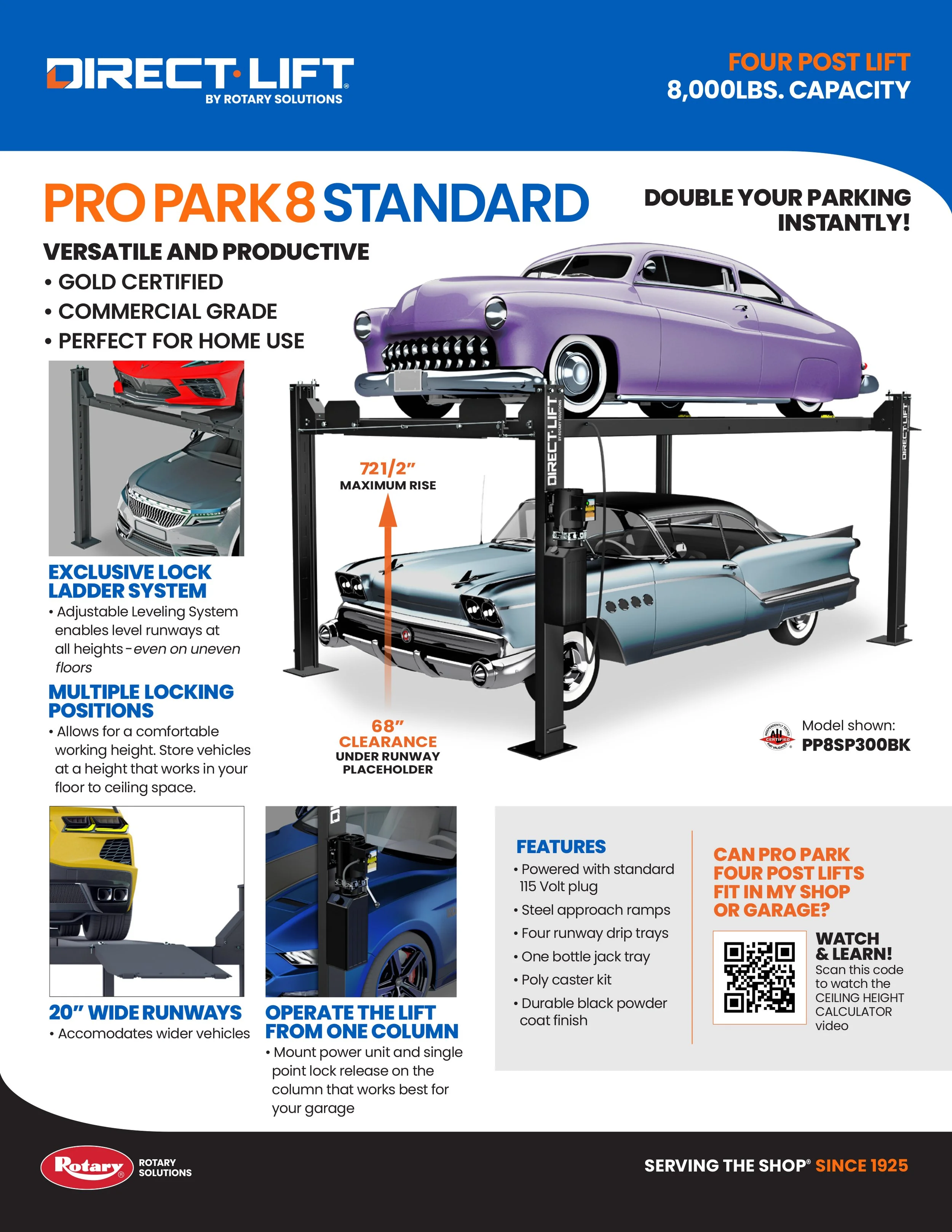 Direct Lift DIRECT PRO PARK 8S — FAST EQUIPMENT