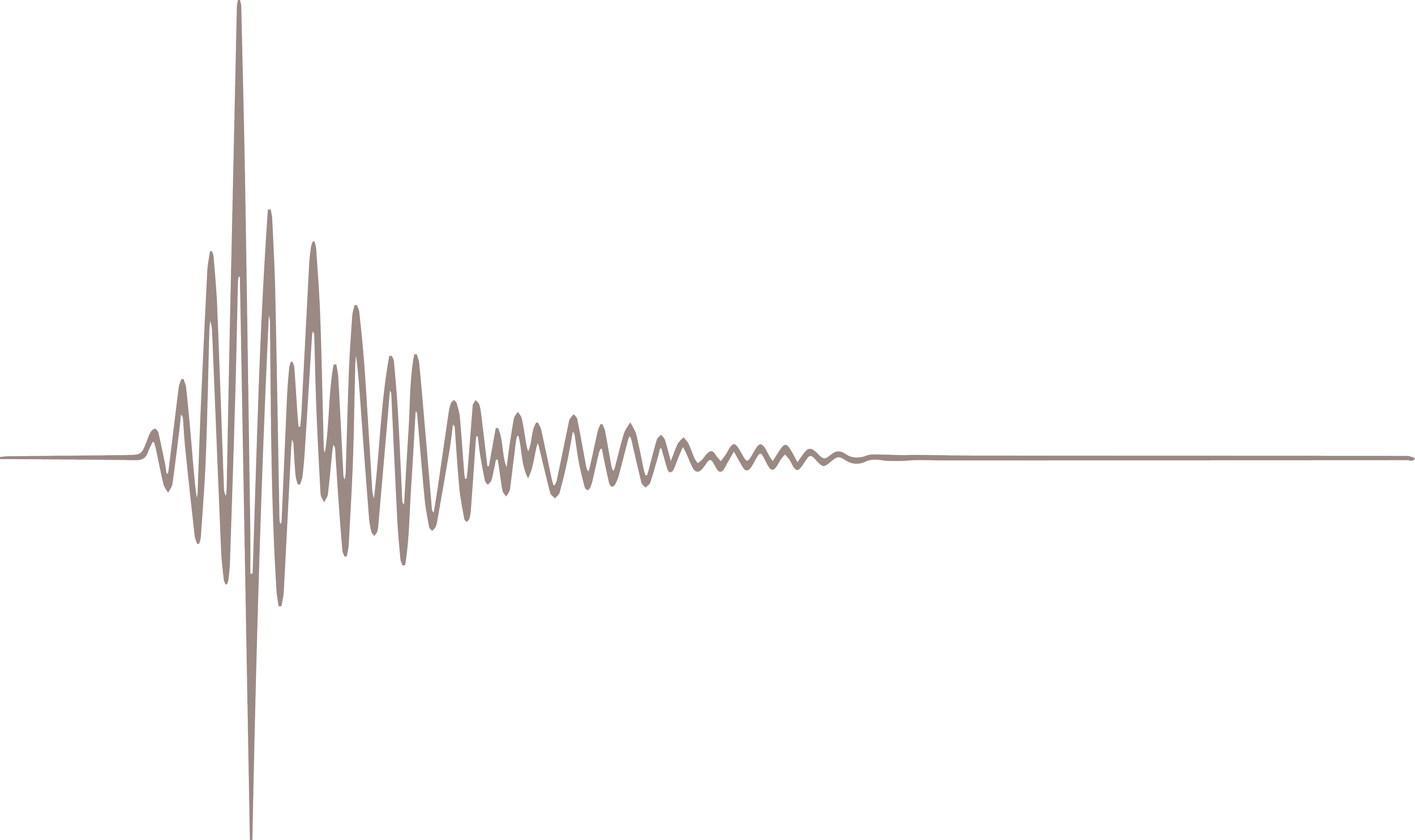 Seismograph displaying seismic activity with a series of jagged lines on a transparent background.