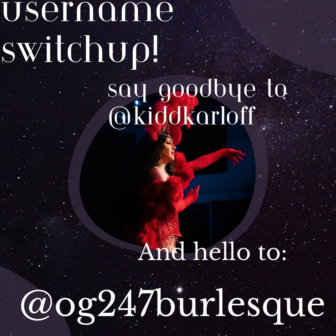 As I grow in my dancing career I want to have a more recognizable brand. So, it is time to retire kiddkarloff 
It has been my user name since the days of AIM. You have served me so well🤌🏼🤌🏼

@manugeettoi asked an excellent question! I replied in 