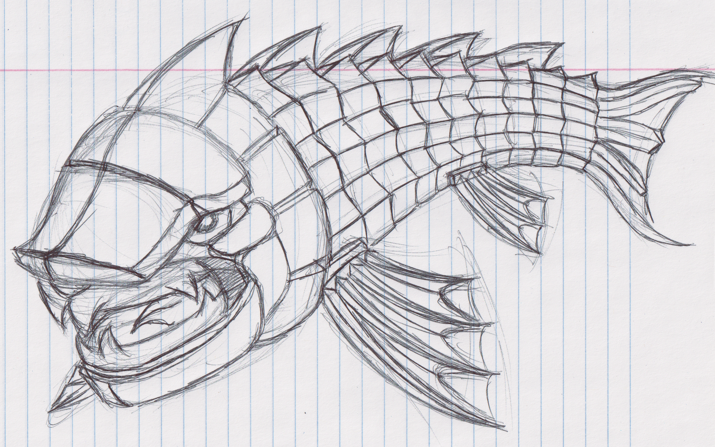 The Dunkleosteus (Draft Drawing) ✦ July 8, 2026