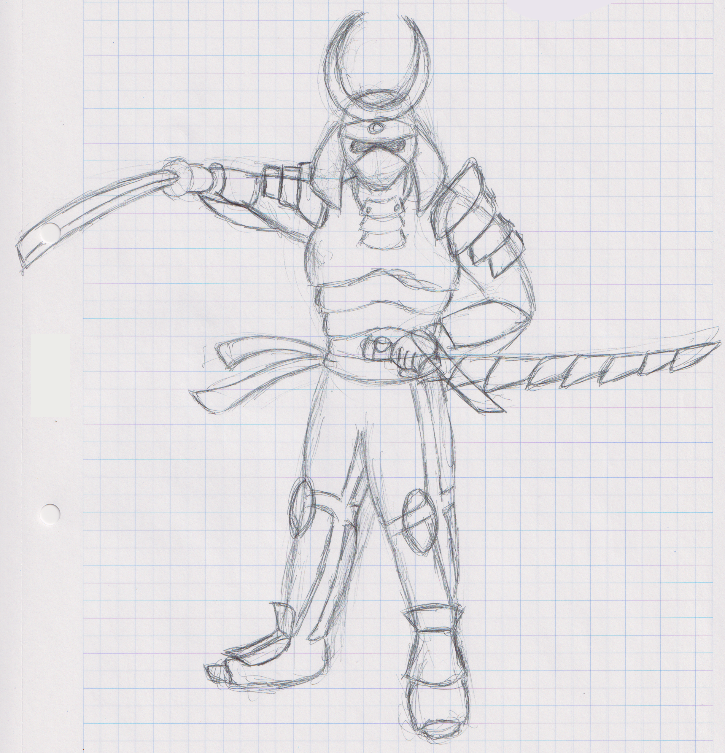 Midnight Ronin (Draft Drawing) ✦ September 16, 2024
