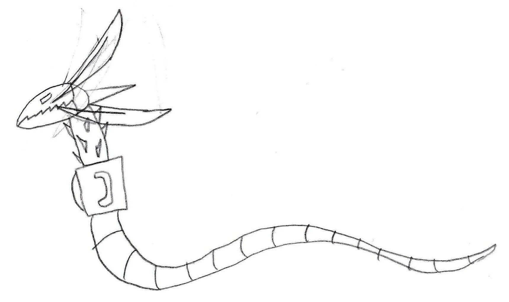 Robo-Serpent (First Drawing)