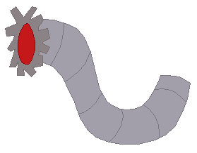 Robo-Leech (Large Sprite) ✦ December 10, 2011