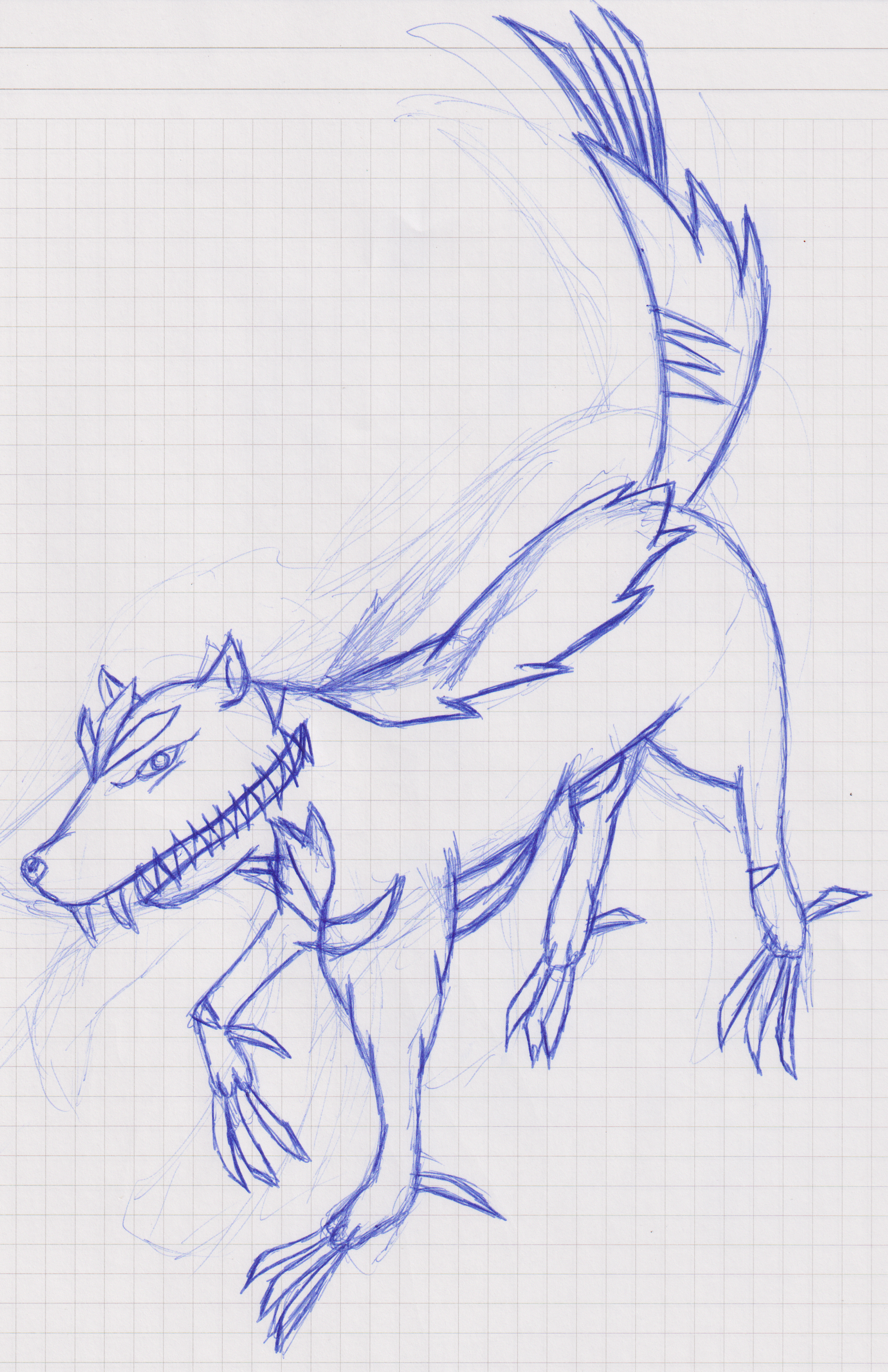 The Crocotta (Draft Drawing)
