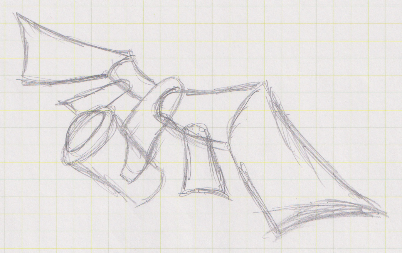 Robo-Bird (Draft Drawing)