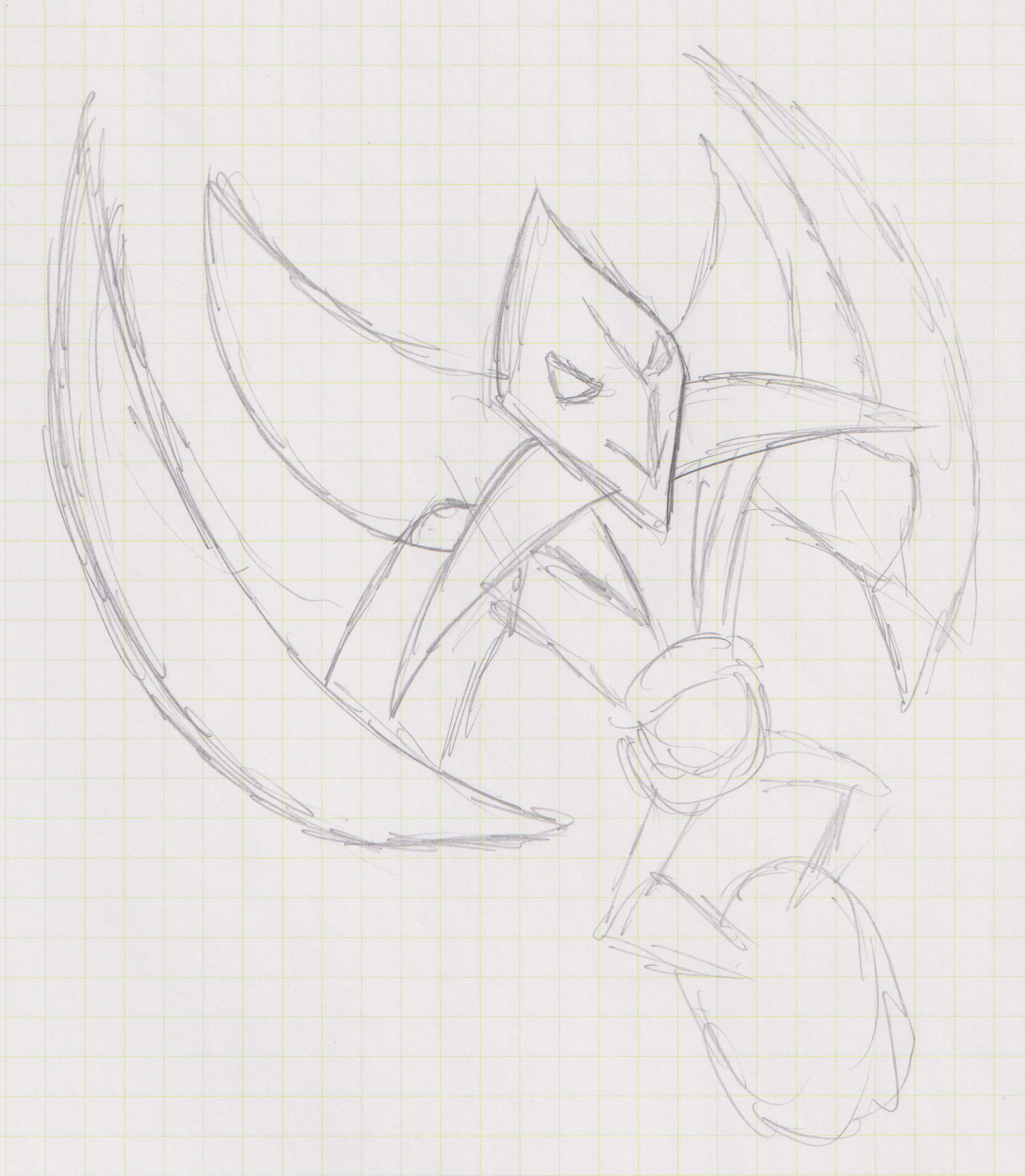 Robo-Blader (Draft Drawing)