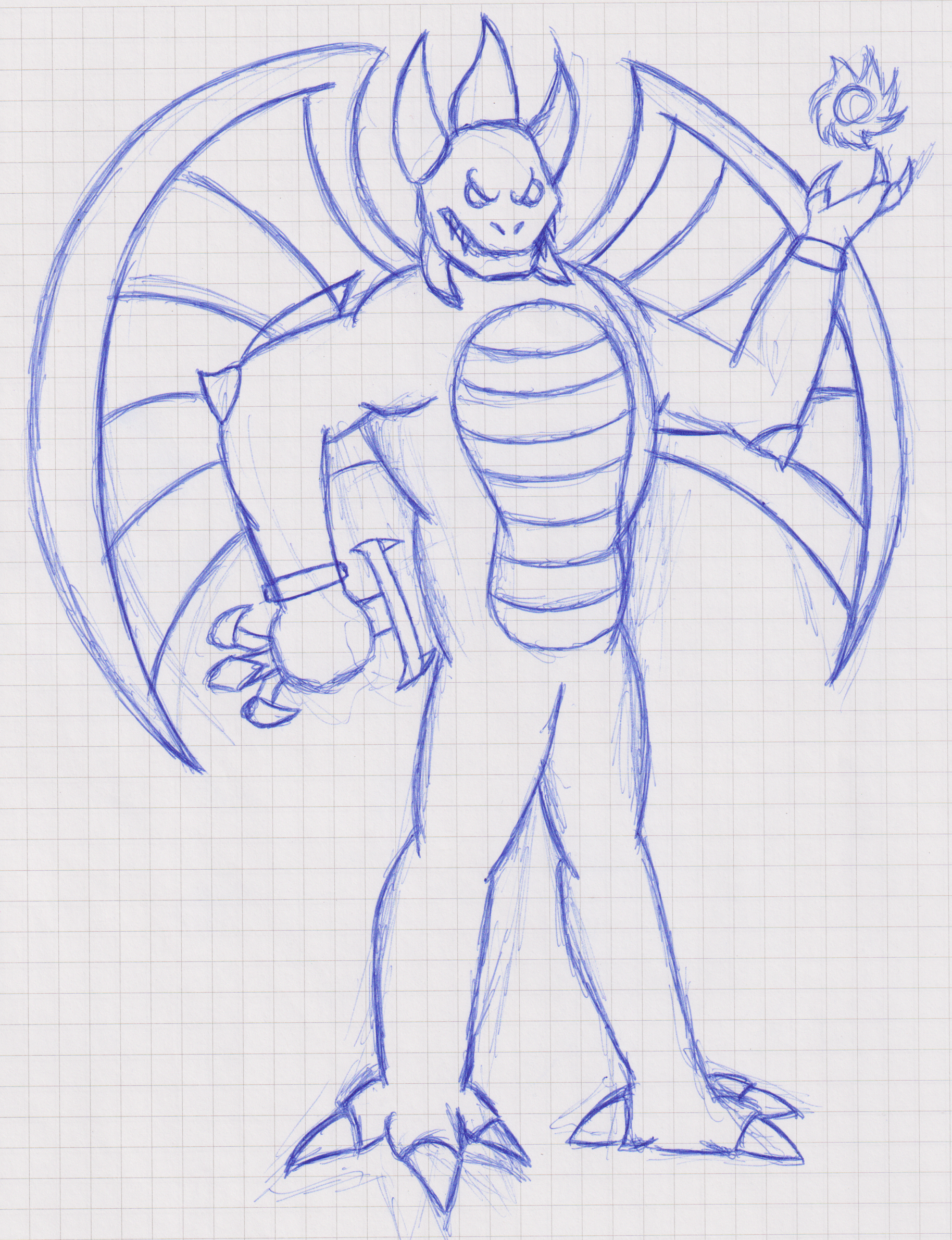 King Tyrangon (Draft Drawing)