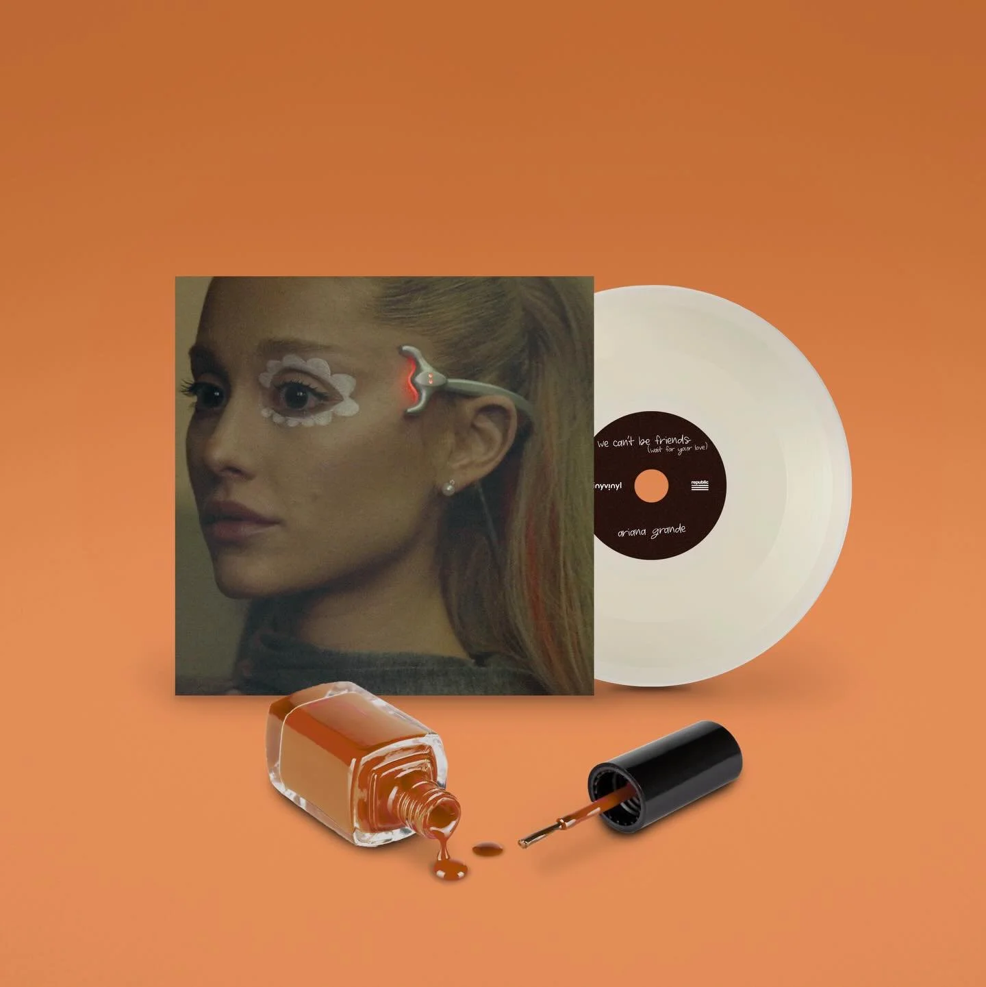 tv0065
Ariana Grande (@arianagrande) 
Side A: we can&rsquo;t be friends
Side B: imperfect for you
Available: Target