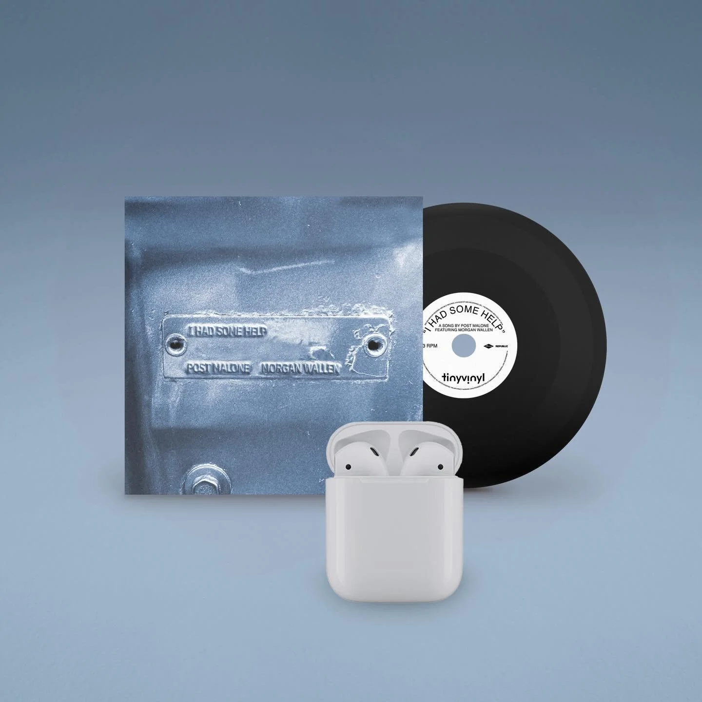 tv0064
Post Malone (@postmalone) 
Side A: I Had Some Help (feat. Morgan Wallen)
Side B: Pursuit Of Happiness (feat. Jelly Roll)
Available: Target
#tinyvinyl