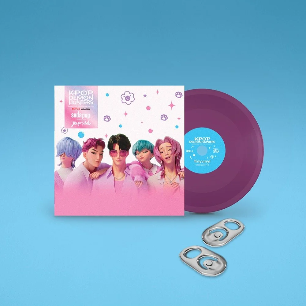 tv0078
KPop Demon Hunters 
@kpopdemonhuntersnetflix 
Side A: Soda Pop
Side B: Your Idol
Available: Target
#tinyvinyl