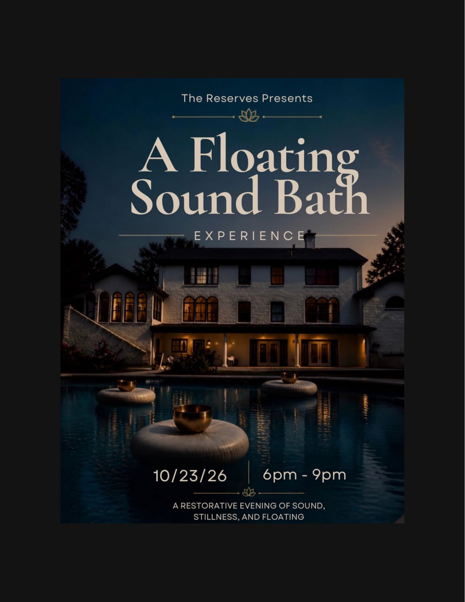 A Floating Sound Bath Experience