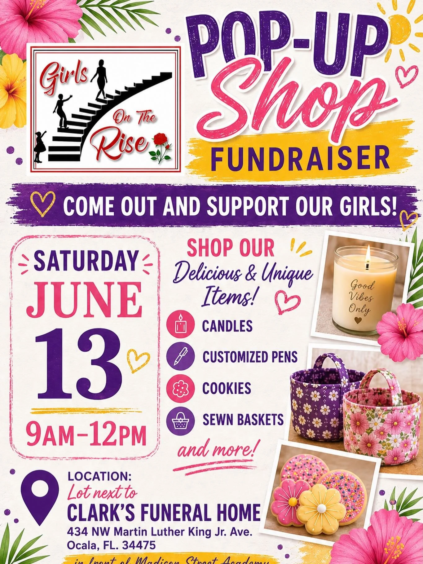 It&rsquo;s that time again! Girls on the Rise 3rd Annual Pop-Up Shop Fundraiser! Come out and show your support for our GIRLpreneurs💜 #popupshop #girlprenuer #businessmindset #girlsontherise
