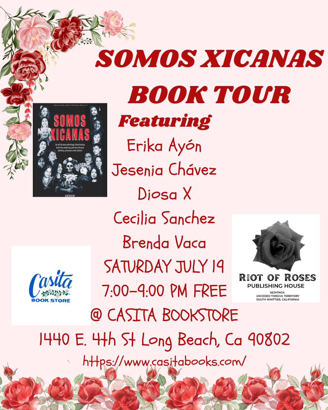 Somos Xicanas book tour at Casita Bookstore