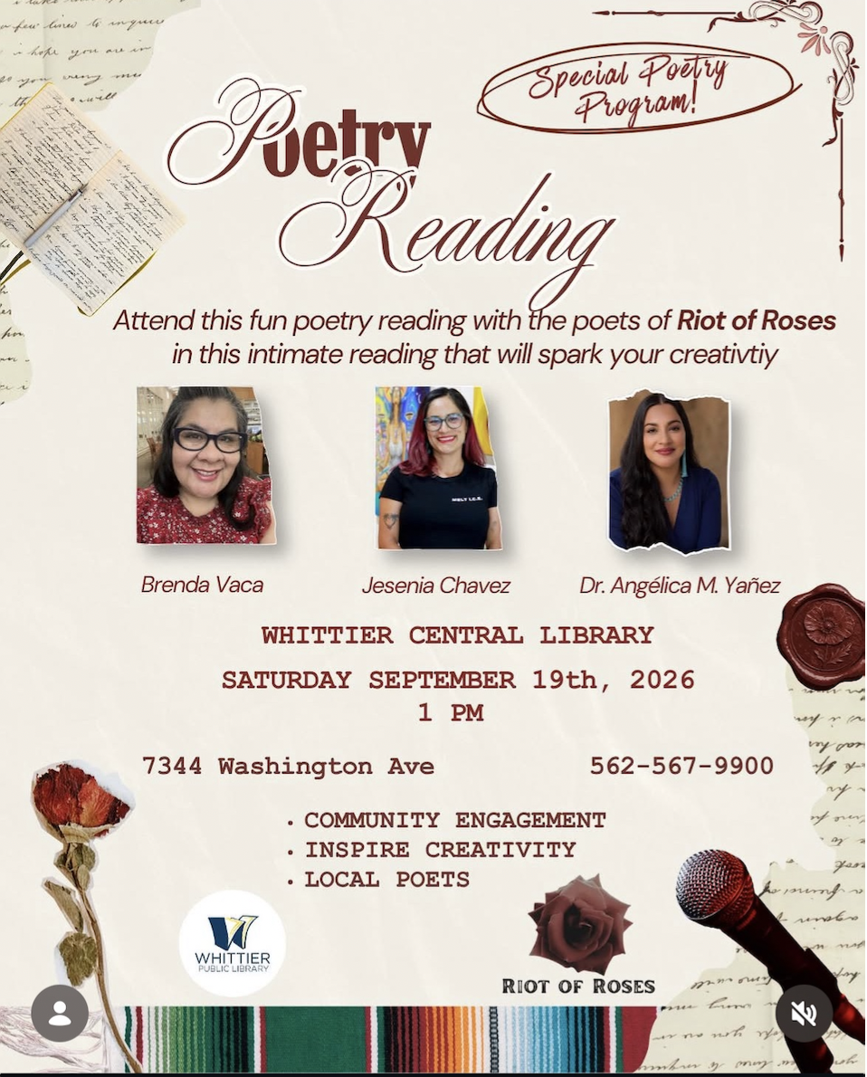 Poetry Reading with poets of Riot of Roses Press