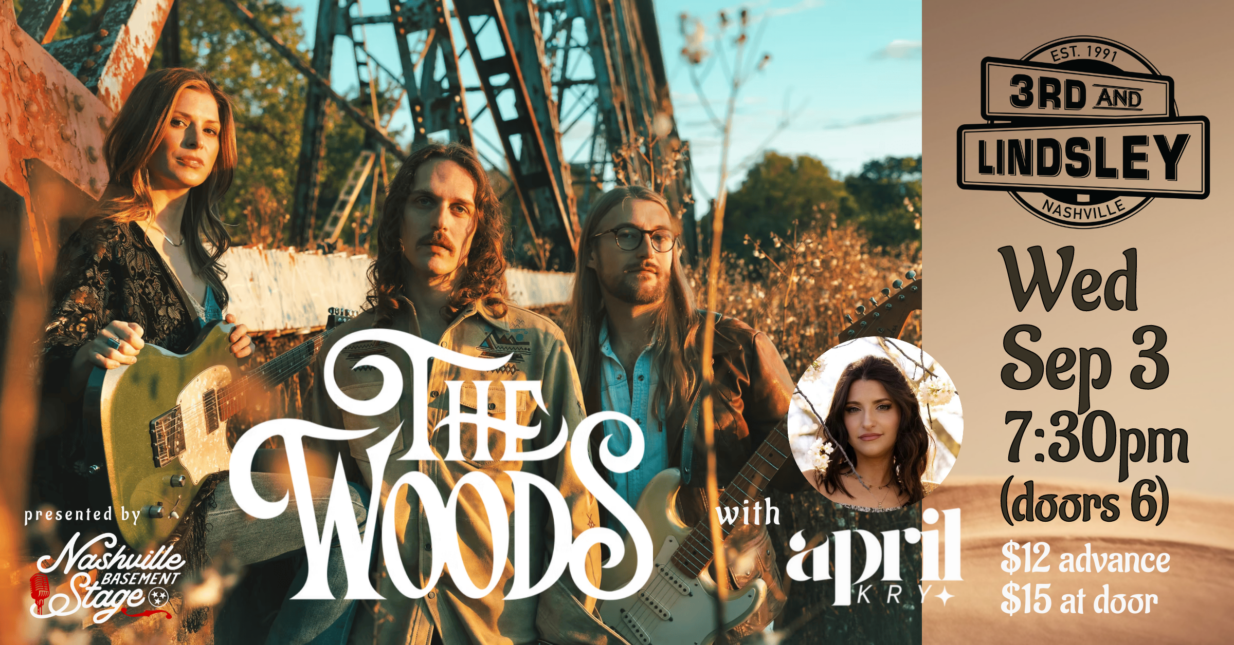 The Woods and April Kry at 3rd & Lindsley