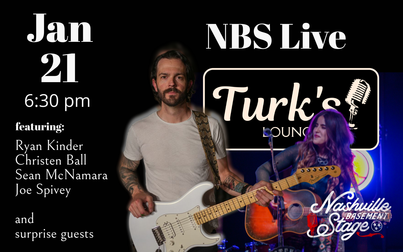NBS Live at Turk's Lounge with Ryan Kinder and Christen Ball