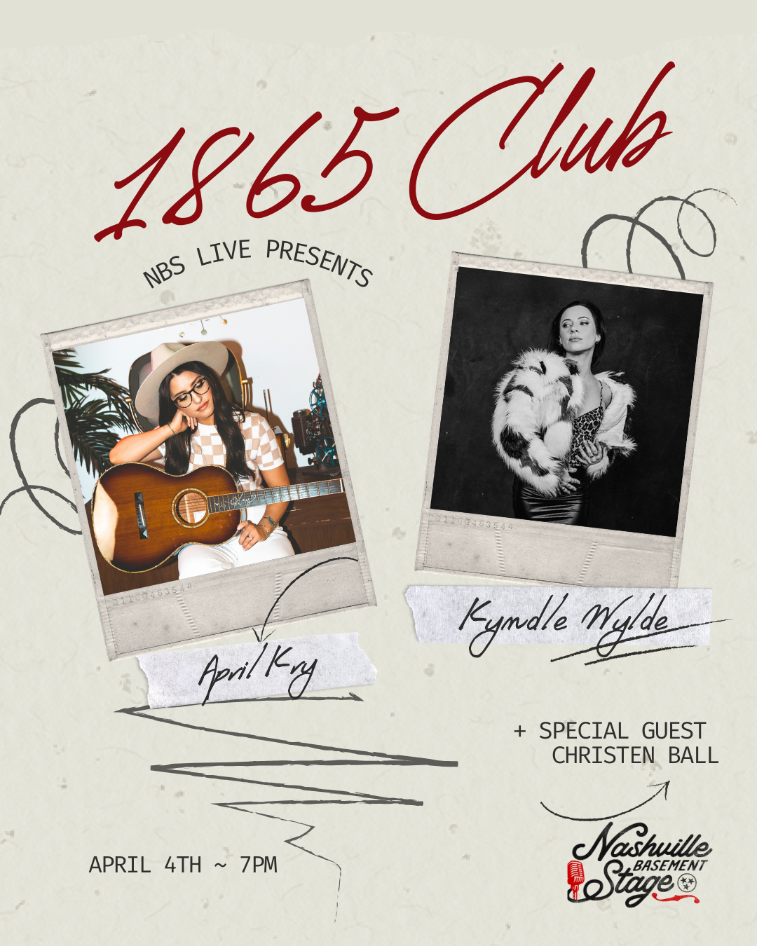 NBS Live at 1865 Club with April Kry and Kyndle Wylde