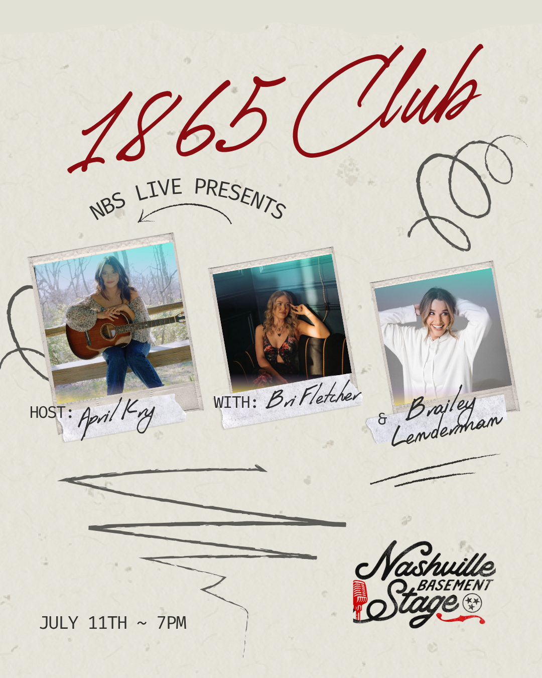 NBS Live at 1865 with April Kry and friends