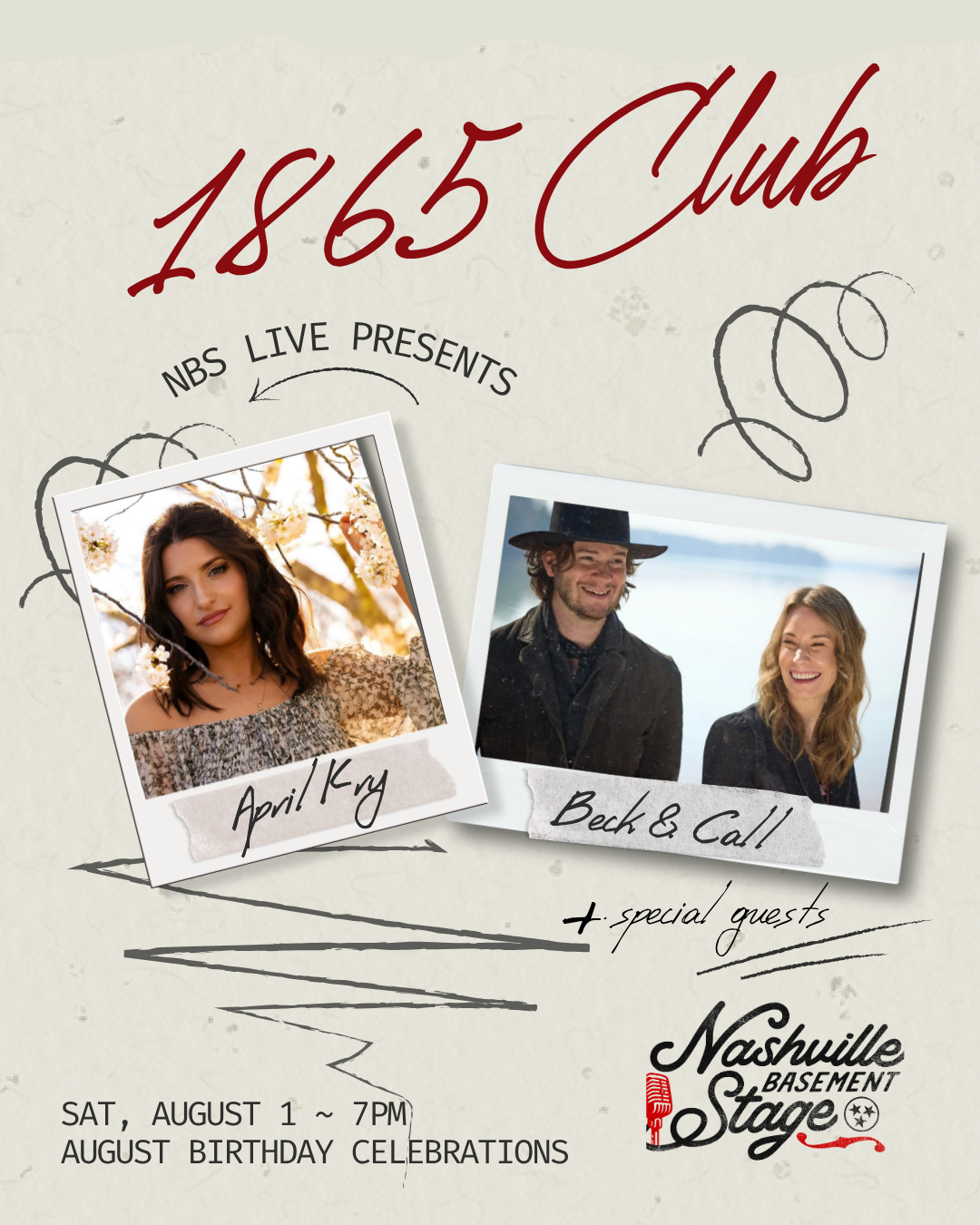 NBS Live at 1865 Club with April Kry and Beck & Call