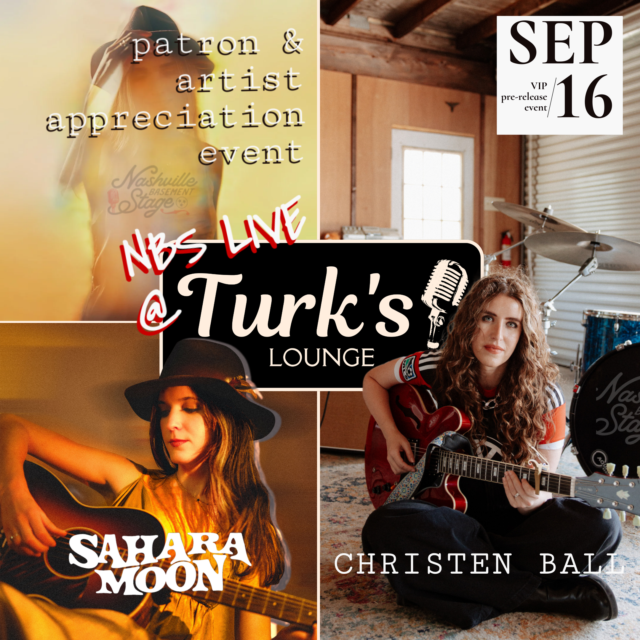 NBS Live at Turk's Lounge with Sahara Moon and Christen Ball