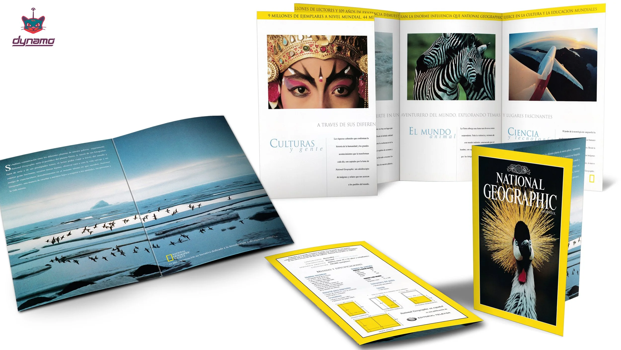 Brochure de ventas para el lanzamiento de National Geographic en México. 