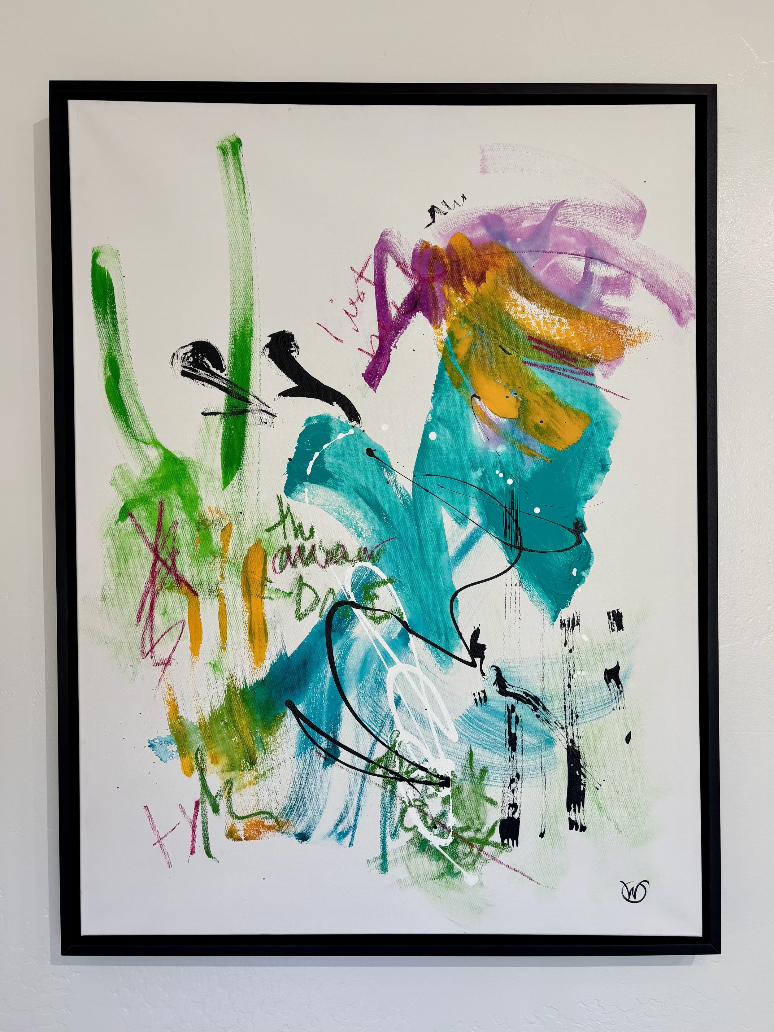 'I just need' - 30x40" mixed media