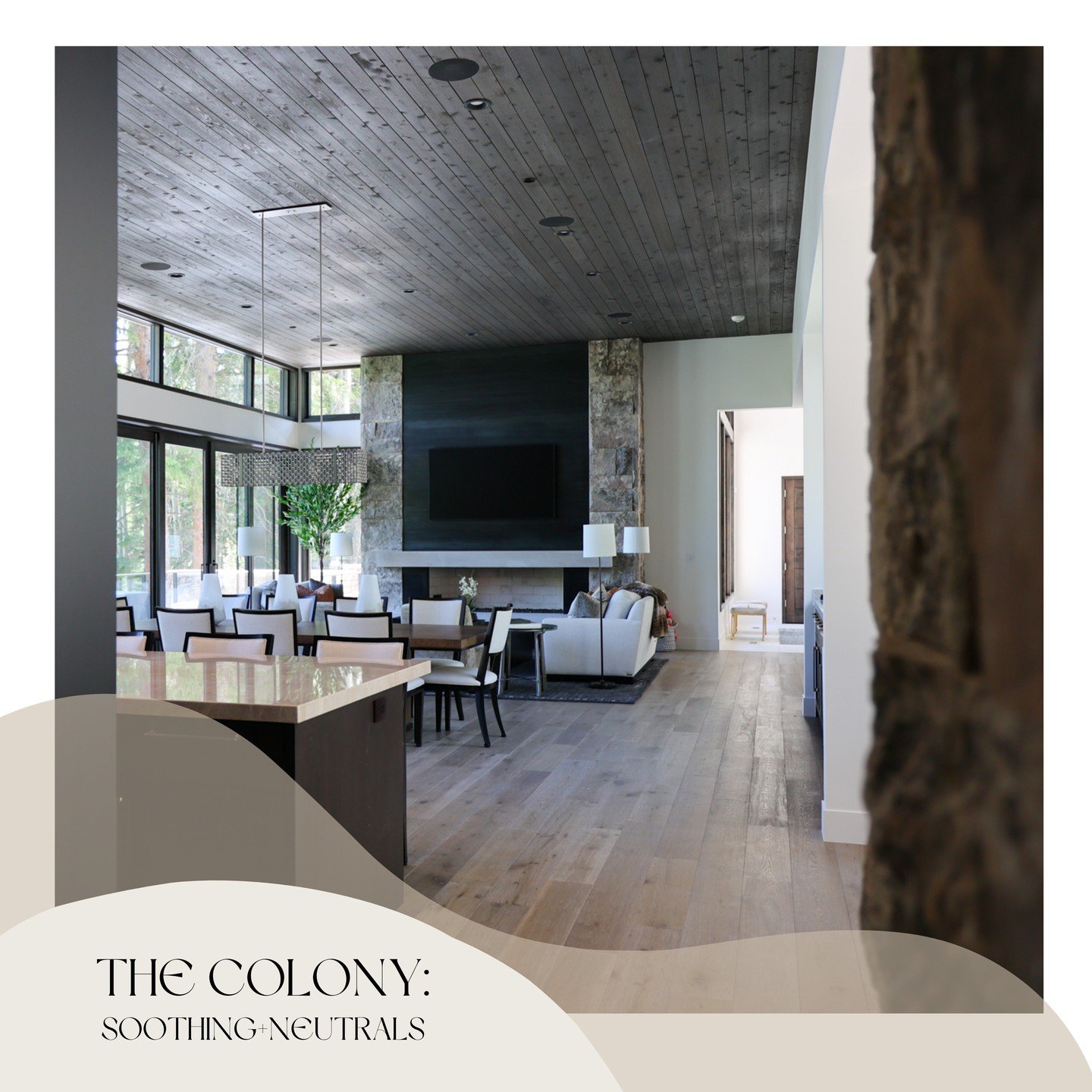 Found in the picturesque community of The Colony, Park City, Utah, this home has a calming atmosphere with neutral colors. The interior feels serene, and the large windows bring in plenty of natural light. It is a comfy retreat with a soothing feel. 